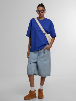 Тениска DEF Essential T-Shirt cobalt blue XS