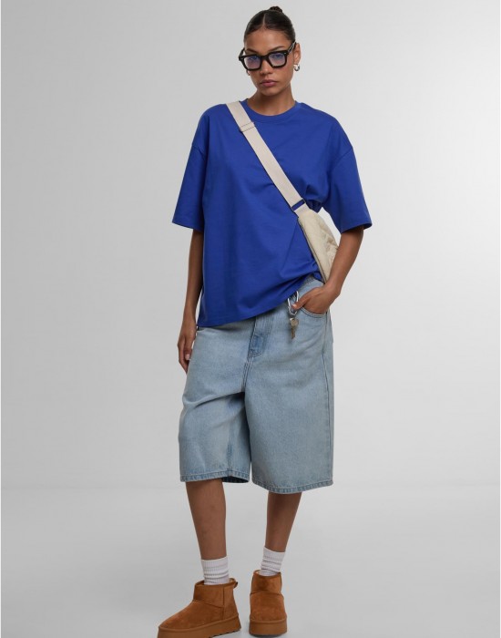 Тениска DEF Essential T-Shirt cobalt blue XS Тениска DEF Essential T-Shirt cobalt blue XS