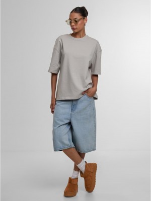 Тениска DEF Essential T-Shirt grey washed XS