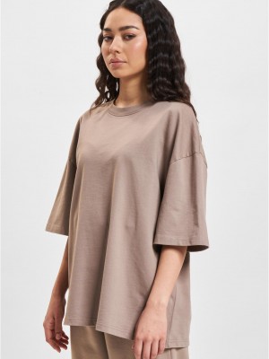 Тениска DEF Essential T-Shirt brown washed01 XS