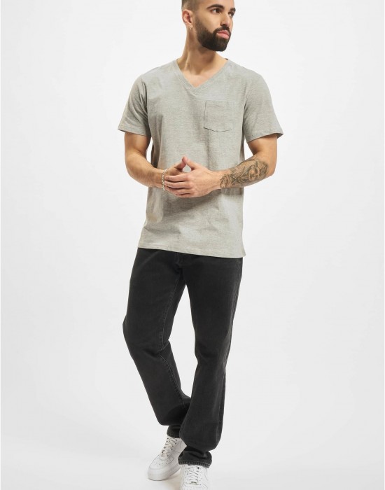 Тениска DEF V-Neck 3-Pack T-Shirt grey XXL