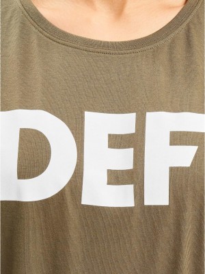 Тениска DEF Sizza T-Shirt olive XS