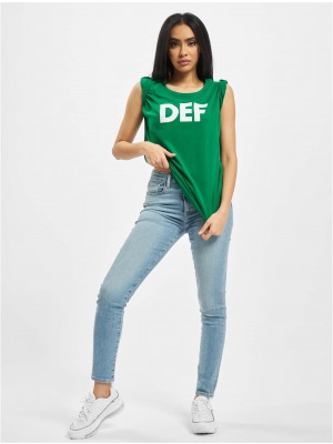 Тениска DEF Sizza T-Shirt turquoise XS