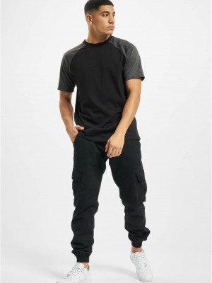 Тениска DEF Roy T-Shirt black/anthracite XXL