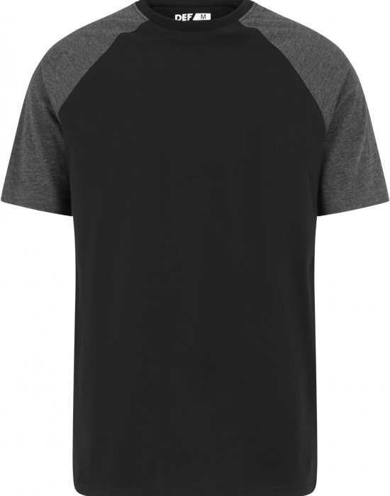 Тениска DEF Roy T-Shirt black/anthracite XXL Тениска DEF Roy T-Shirt black/anthracite XXL