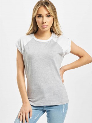 Тениска DEF Niko T-Shirt lightgrey/white XS
