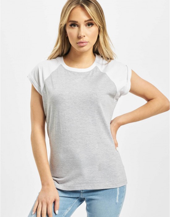 Тениска DEF Niko T-Shirt lightgrey/white XS Тениска DEF Niko T-Shirt lightgrey/white XS