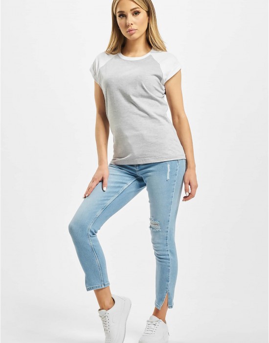 Тениска DEF Niko T-Shirt lightgrey/white XS Тениска DEF Niko T-Shirt lightgrey/white XS