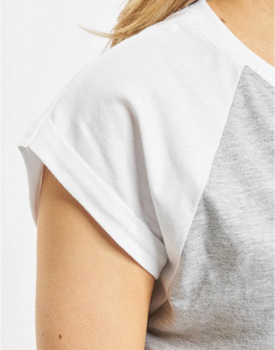 Тениска DEF Niko T-Shirt lightgrey/white XS Тениска DEF Niko T-Shirt lightgrey/white XS