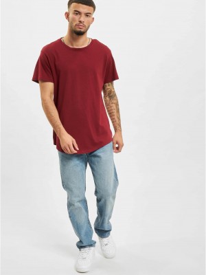 Тениска DEF Lenny T-Shirt burgundy XXL
