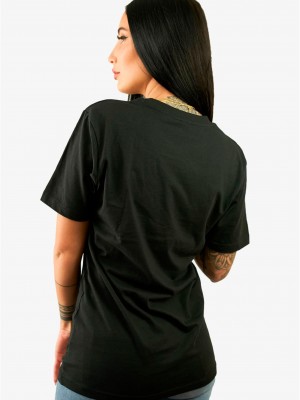 Тениска DEF Stay Home T-Shirt black XS