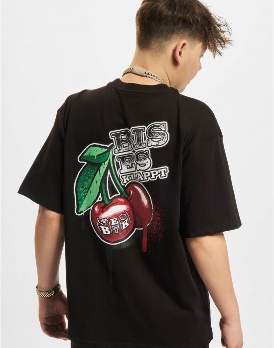 Тениска BEK x DEF Cherry T-Shirt black XL Тениска BEK x DEF Cherry T-Shirt black XL