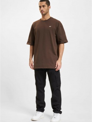 Тениска DEF MIXED T-Shirt choclate brown XXL