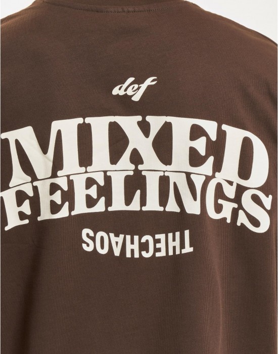 Тениска DEF MIXED T-Shirt choclate brown XXL Тениска DEF MIXED T-Shirt choclate brown XXL
