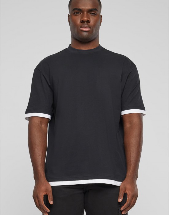 Тениска DEF Visible Layer T-Shirt black/white XXL Тениска DEF Visible Layer T-Shirt black/white XXL