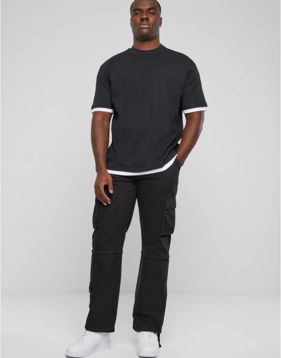Тениска DEF Visible Layer T-Shirt black/white XXL Тениска DEF Visible Layer T-Shirt black/white XXL