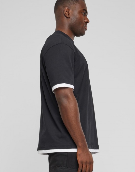 Тениска DEF Visible Layer T-Shirt black/white XXL Тениска DEF Visible Layer T-Shirt black/white XXL