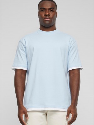 Тениска DEF Visible Layer T-Shirt light blue/white XXL