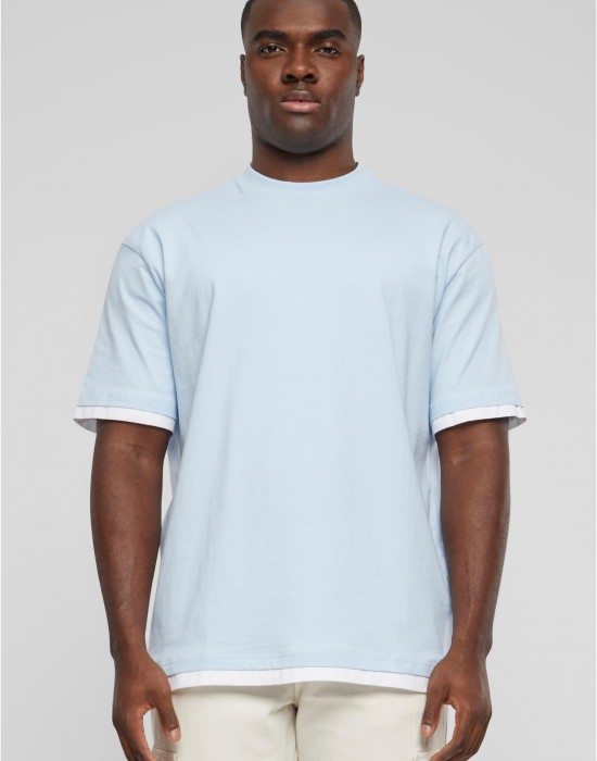 Тениска DEF Visible Layer T-Shirt light blue/white XXL Тениска DEF Visible Layer T-Shirt light blue/white XXL