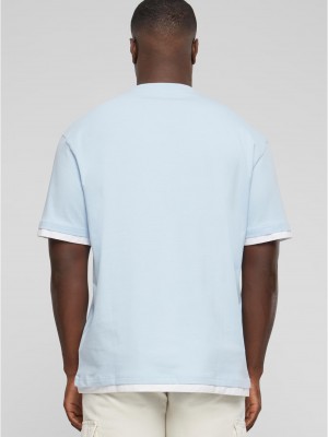 Тениска DEF Visible Layer T-Shirt light blue/white XXL
