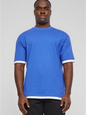 Тениска DEF Visible Layer T-Shirt blue/white XXL