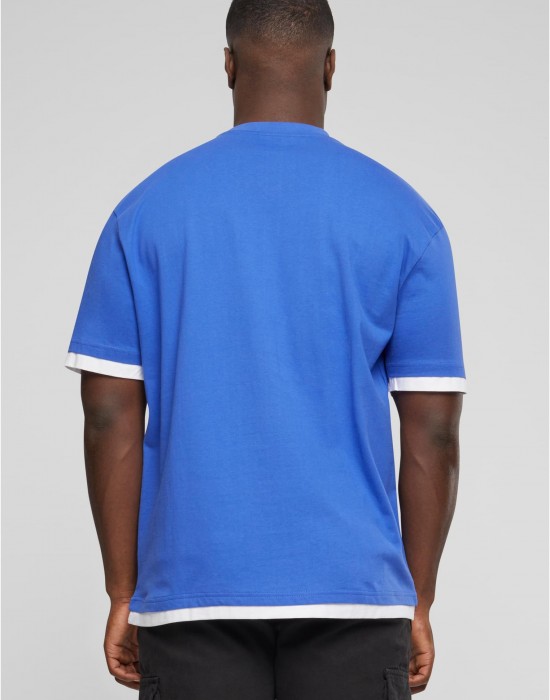 Тениска DEF Visible Layer T-Shirt blue/white XXL Тениска DEF Visible Layer T-Shirt blue/white XXL