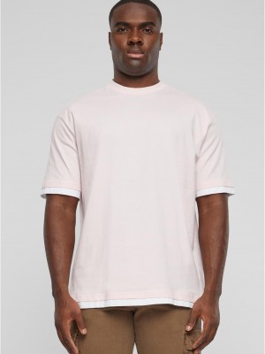 Тениска DEF Visible Layer T-Shirt pink/white XL