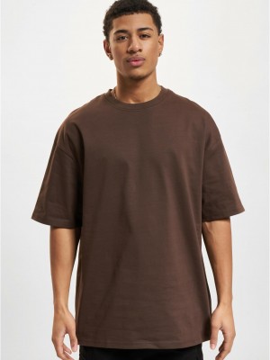 Тениска DEF Original T-Shirts choclate brown XXL