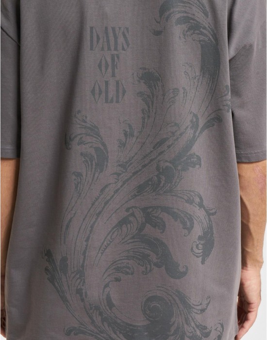 Тениска DEF Flourish T-Shirt anthracite washed XXL Тениска DEF Flourish T-Shirt anthracite washed XXL