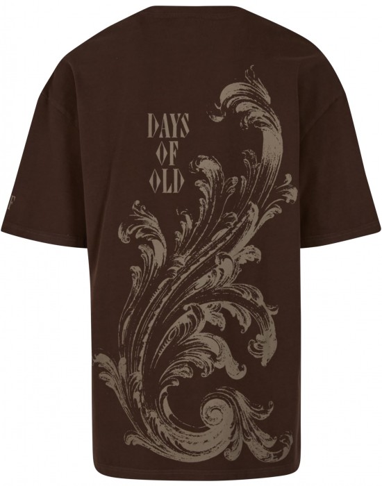Тениска DEF Flourish T-Shirt chocolate brown washed XXL Тениска DEF Flourish T-Shirt chocolate brown washed XXL