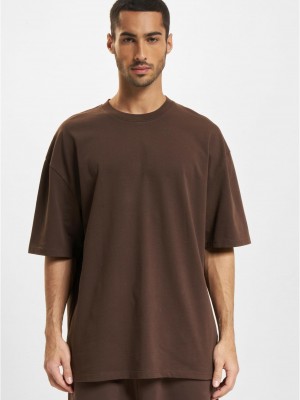 Тениска DEF Medusa T-Shirt chocolate brown washed XXL