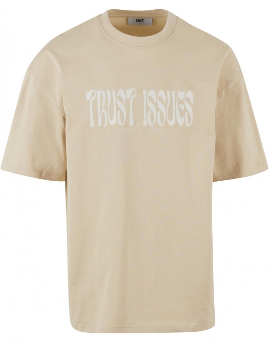 Тениска DEF Trust Issues T-Shirt whitecap gray XL