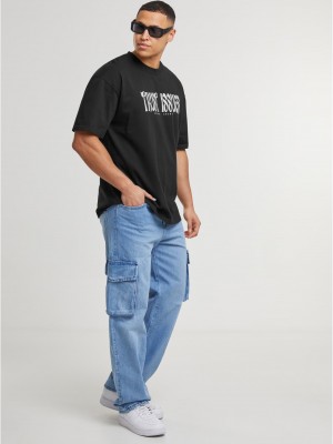 Тениска DEF Trust Issues T-Shirt jet black washed XL