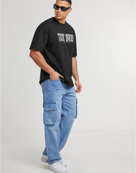 Тениска DEF Trust Issues T-Shirt jet black washed XL Тениска DEF Trust Issues T-Shirt jet black washed XL