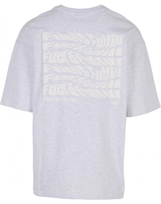 Тениска DEF FUEL T-Shirts greymelange XXL Тениска DEF FUEL T-Shirts greymelange XXL