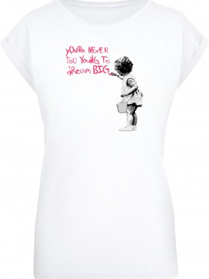 Тениска Ladies Dream Big T-Shirt white XXL