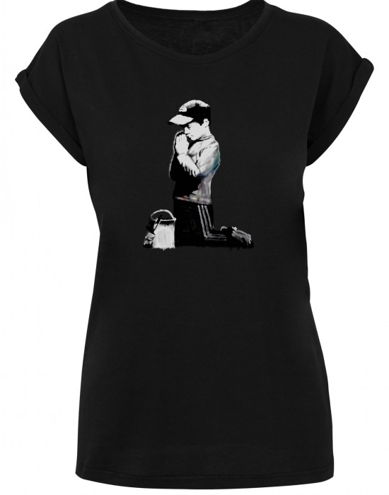 Тениска Ladies Praying Boy T-Shirt black XXL