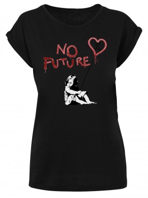Тениска Ladies No Future T-Shirt black XXL
