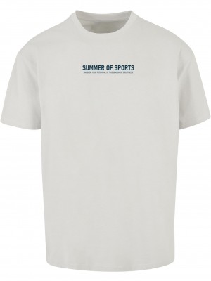 Тениска Summer Of Sports Oversized T-shirt lightasphalt XXL