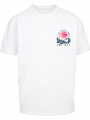 Тениска Sunset Charm Oversized T-shirt white XXL