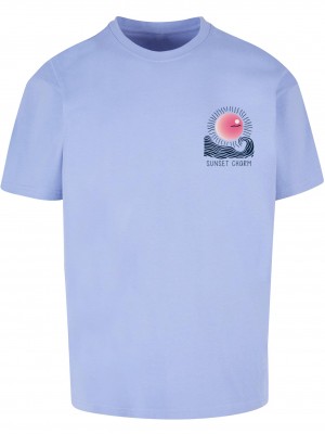Тениска Sunset Charm Oversized T-shirt violablue XXL