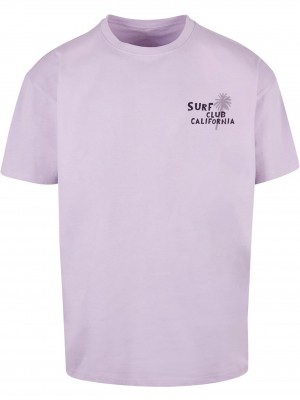 Тениска Surf Club California Oversized T-shirt lilac XXL
