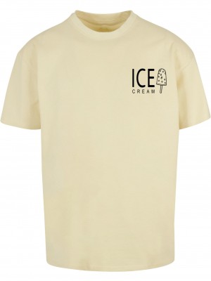 Тениска Ice Cream Oversized T-shirt softyellow XXL