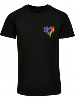 Тениска Pride Splash Vibe T-shirt black XXL