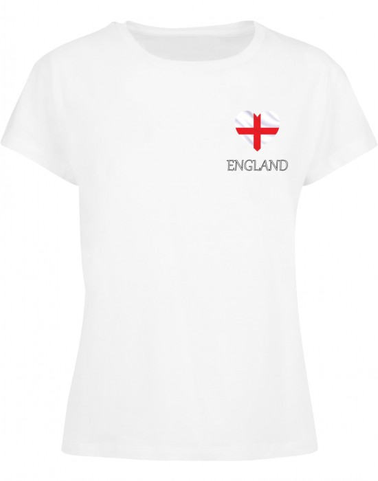 Тениска Ladies Merchcode Football - England T-shirt white XXL Тениска Ladies Merchcode Football - England T-shirt white XXL