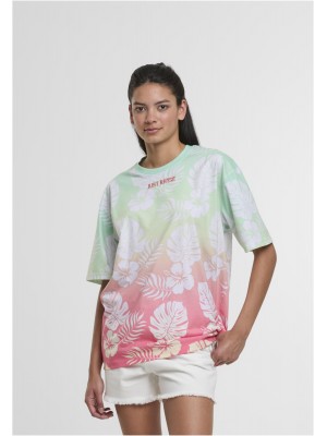 Тениска Just Rhyse Holidays T-Shirt coral/lime XXL