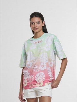 Тениска Just Rhyse Holidays T-Shirt coral/lime XXL