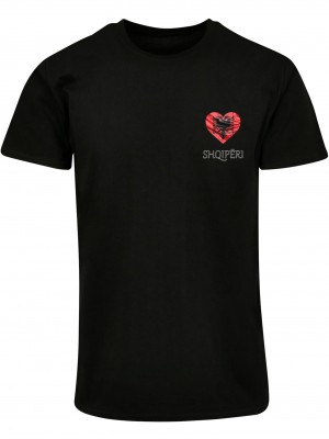 Тениска Merchcode Football - Albania T-shirt black XS