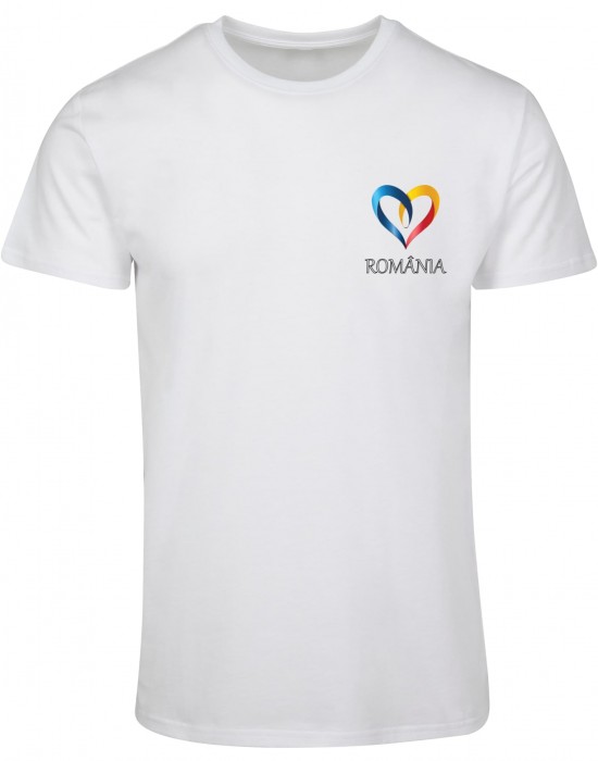 Тениска Merchcode Football - Romania T-shirt white XXL