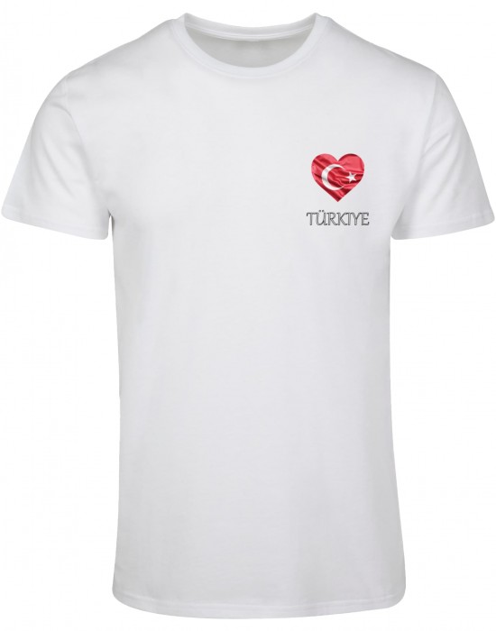 Тениска Merchcode Football - Turkey T-shirt white XXL Тениска Merchcode Football - Turkey T-shirt white XXL
